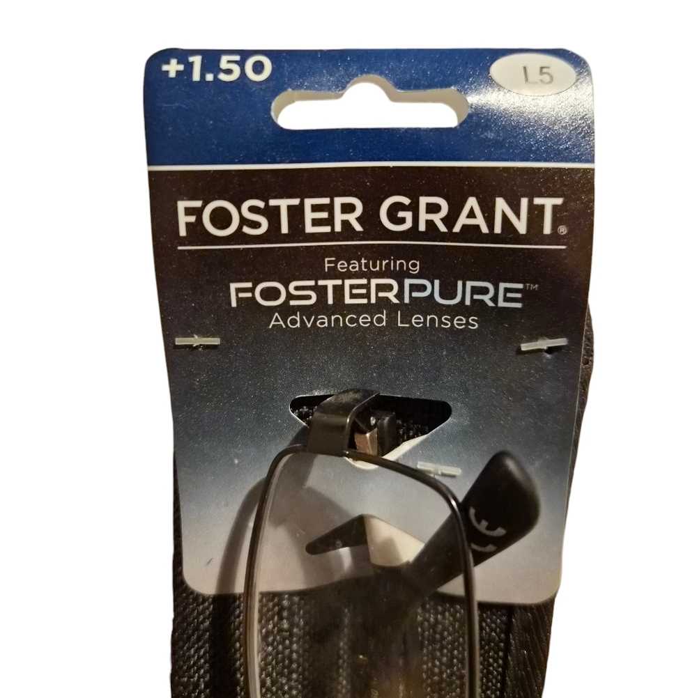 Foster Grant +1.50 Reading Glasses with Sleeve - Picture 3 of 3